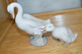 Pair of Nao Porcelain Ducks