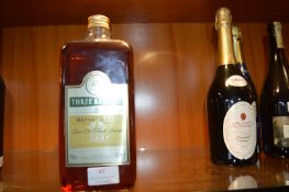 Three Barrel V.S.O.P French Brandy 1L