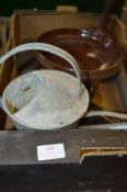 Vintage Collectibles Including Watering Can, Woode