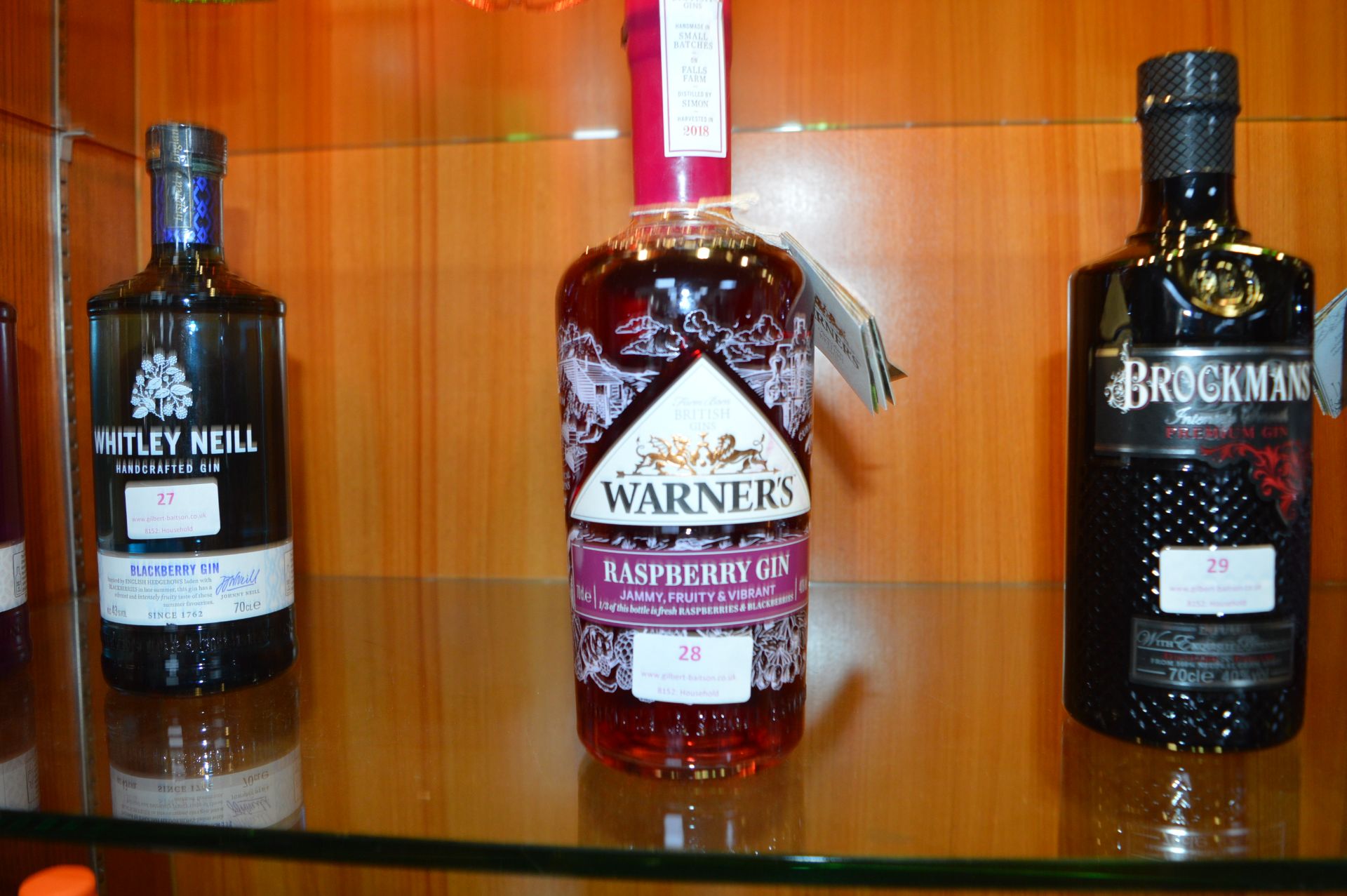 Warners Raspberry Gin 70cl