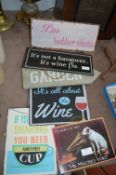 Vintage Style Signs, etc.