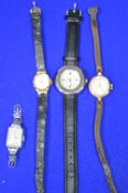 Three Ladies Wristwatches