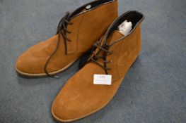 Pair of Size: 7 Light Brown Suede Ankle Boots