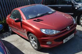 Peugeot 206 Coupe Reg: DNZ 3221 MOT: 03/10/2020