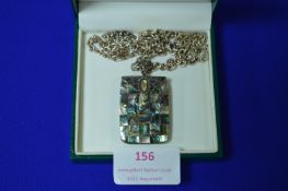 925 Sterling Silver & Mother of Pearl Pendant