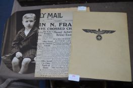 German Military Ephemera and War Time Newspapers