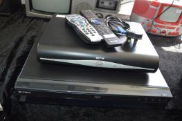 Sony Blu-Ray Player and Sky Box