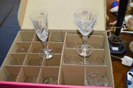 Box of Crystal D'arque Wine Glasses (3 Sets of 6)