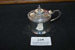 Hallmarked Silver Mustard Pot with Liner