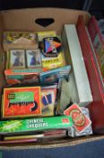 Vintage Games; Chinese Checkers, Card Games, etc.