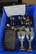 Collectibles Items Including Opera Glasses, Teaspo