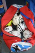 Bag of 13 Footballs by Mitre etc.