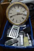 Quartz Wall Clock and Calculators