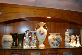 Pottery Figurines, Vases, etc.