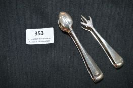 Two Pair of Hallmarked Silver Sugar Knips