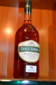 Three Barrels VSOP French Brandy 1L