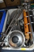 Stainless Steel Kitchenware, Hanging Racks, Pans,