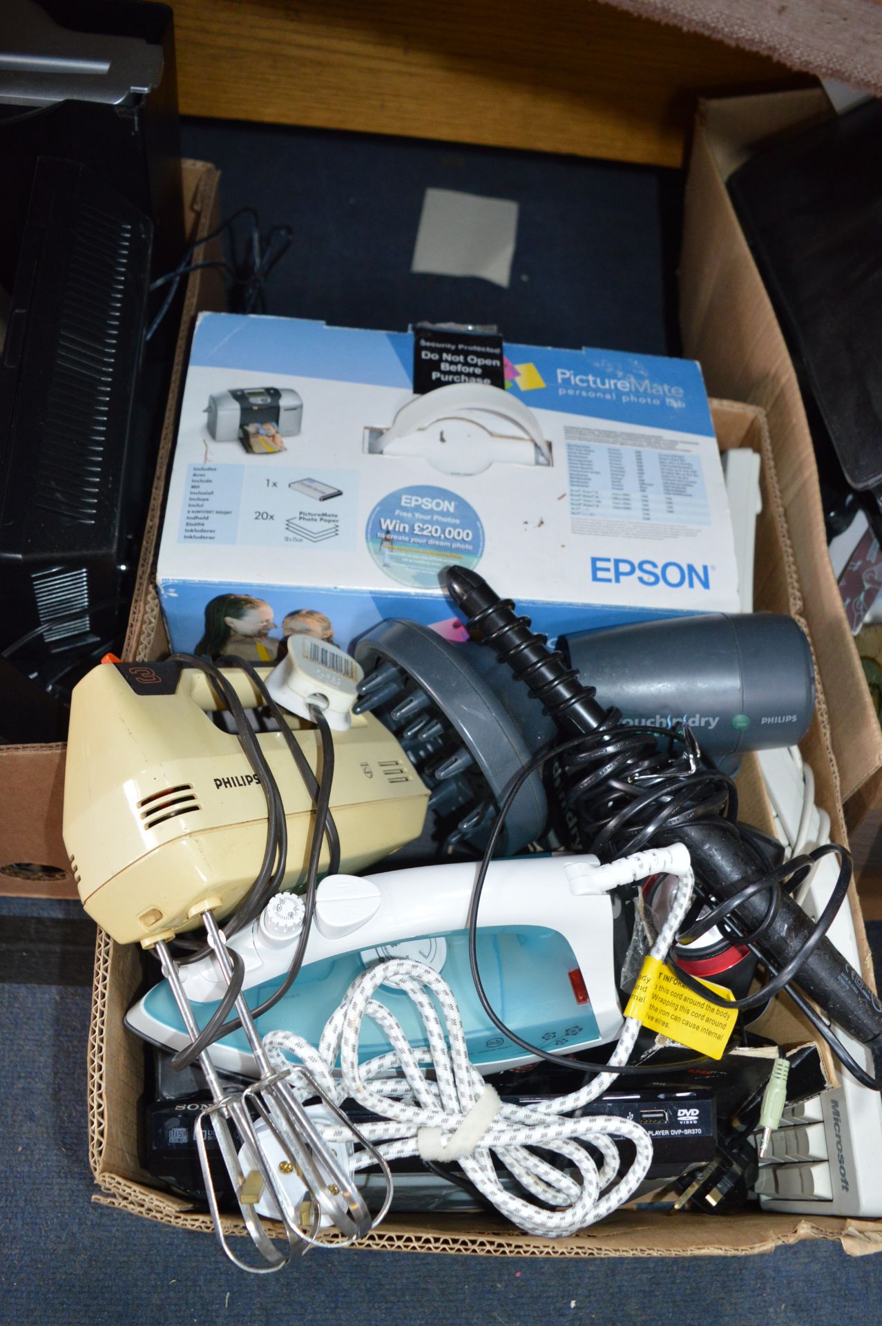 Electrical Items; Steam Iron, Hair Dryers, etc.