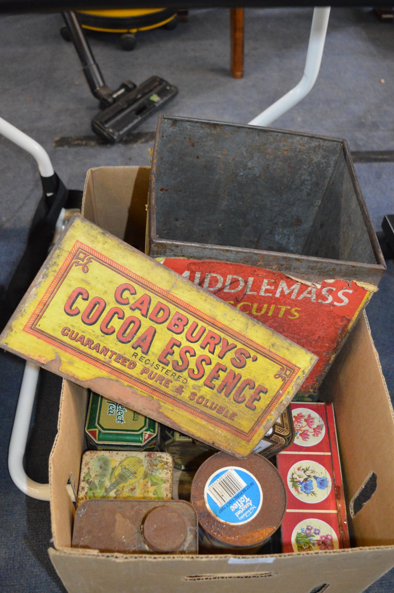 Old Tins, Advertising Signs, etc.