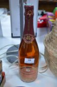 Bottle of Lefevre-Vandendaele Pink Champagne