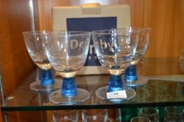 Set of Boxed Denby Glass Goblets