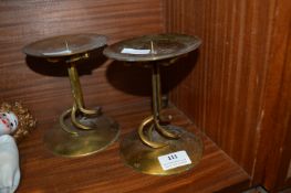 Pair of Brass Candles Sticks