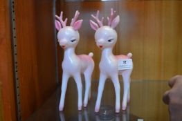 Two Vintage Bambi Figures