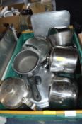 Stainless Steel Kitchenware, Pans, Teapots, etc.