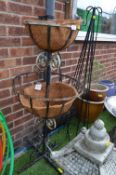 Metal Two Tier Planting Basket