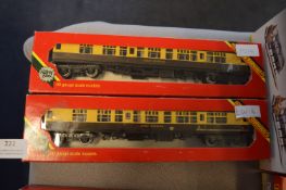 Two Hornby 00 GWR Coach Composite R.931