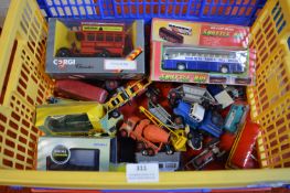 Diecast Vehicles; Corgi Bus, Boxed & Playworn Cars, etc.