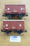 Two Bachmann 00 NE Box Vans