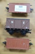 Dapol NE Box Van and Two Conflats