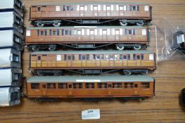 Four Hornby LNER Coaches - Aberdonian, etc.