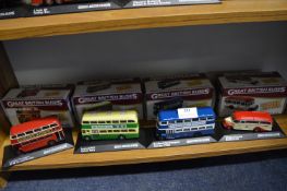 Four Great British Buses Diecast Models