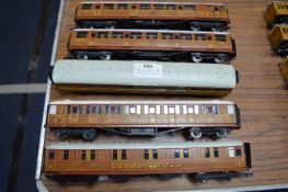 Five Hornby 00 LNER Third Class Carriages plus Fir