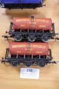 Two Dapol Six Wheel Milk Tanks "Independent Milk S