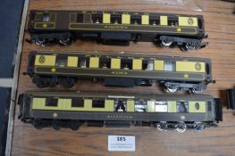 Three Hornby Pullman Coaches Ione, Car No 92 and N