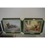 Two Signed Railway Prints by Phillip. D. Hawkins