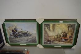 Two Signed Railway Prints by Phillip. D. Hawkins