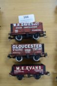 Three Bachmann 00 Four Wheel Wagons