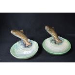 Pair of Beswick Trout Dishes