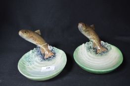 Pair of Beswick Trout Dishes