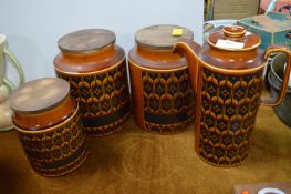 Hornsea Pottery Coffee Pot and Storage Jars