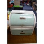 Vintage Double Metal Bread and Cake Bin