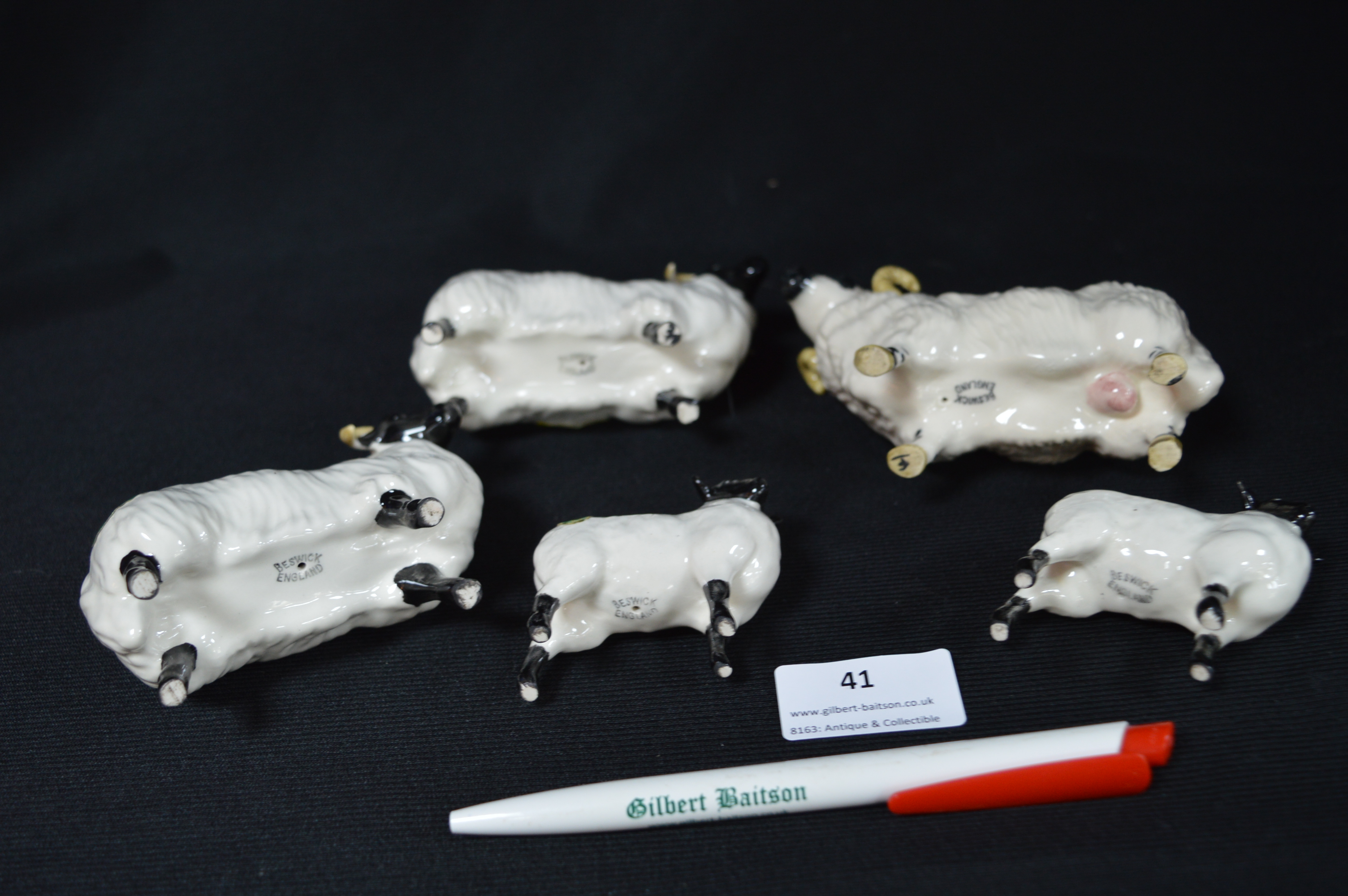 Flock of Beswick Sheep - Image 2 of 2