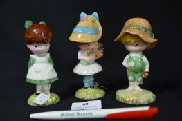 Three Beswick Anglund Girls