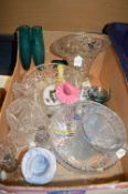 Box of Glassware, Bowls, Jugs, Vases, etc.