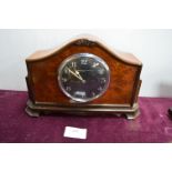 Walnut Mantel Clock - Barraclough & Sons, Leeds