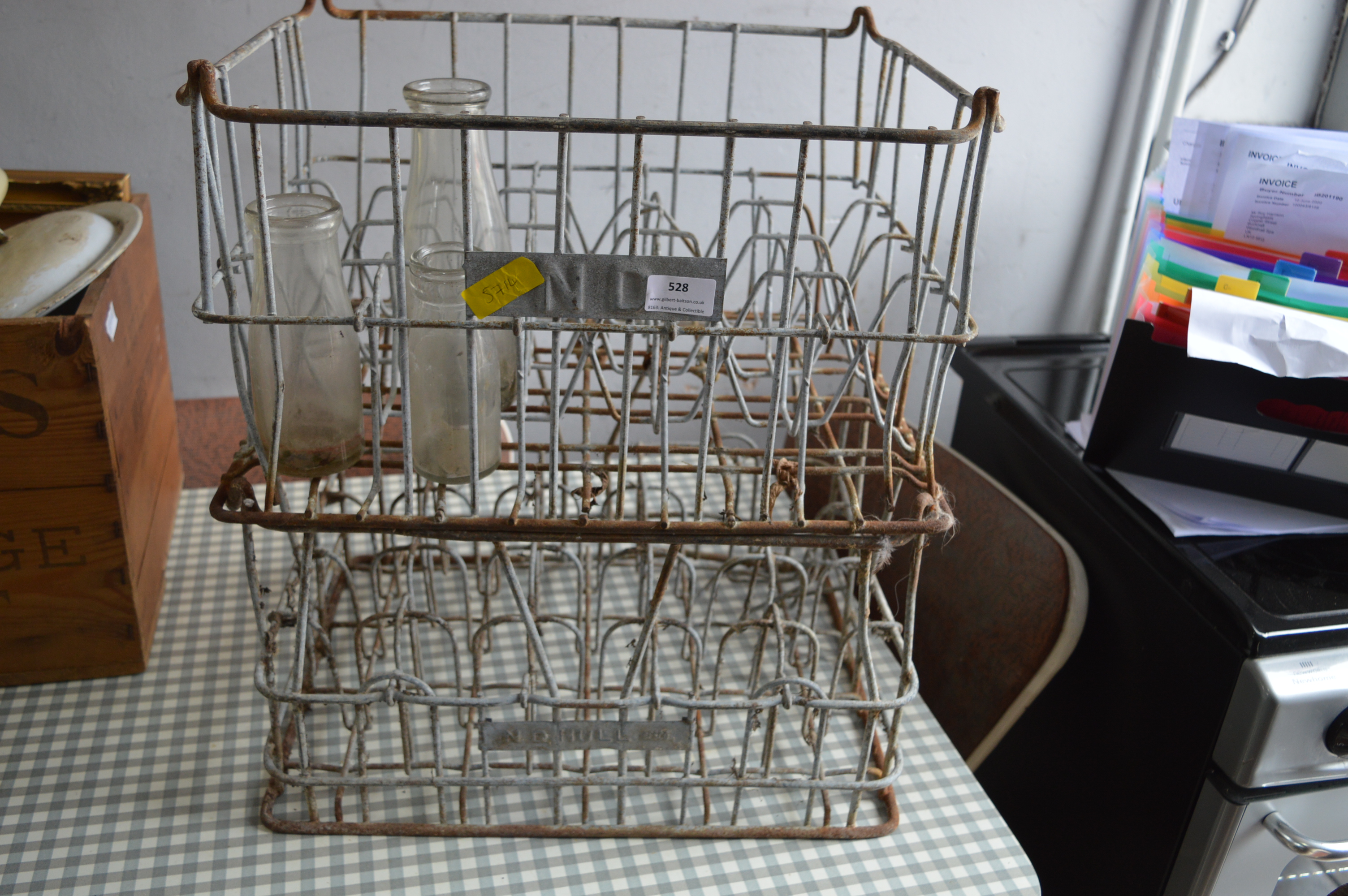 Two Vintage Dairy Milk Bottle Crates - Image 2 of 2
